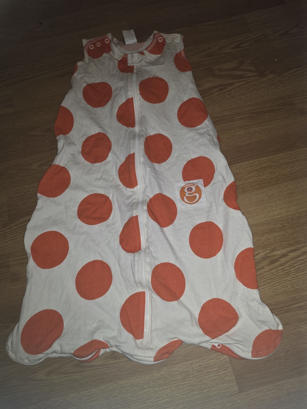 Gunamuna Gunapod Plush White Sleep Sack Wearable Blanket Cozy M 9-18 m 1.1 TOG